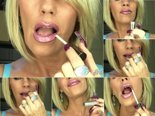 painted fingernails big-shiny-lips-1080p image