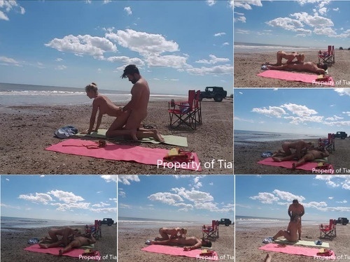 Older Man / Younger Women Beach Strangers Full Video image