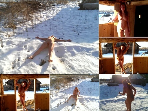 SexWife Marta Sexwife Marta in the Russian Bath  Hot Body on Hot Snow  the Heat of Flesh image