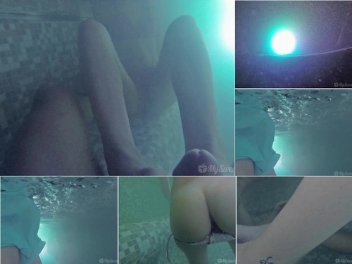 Butt Plug MySweetApple Underwater Footjob in a Jacuzzi image