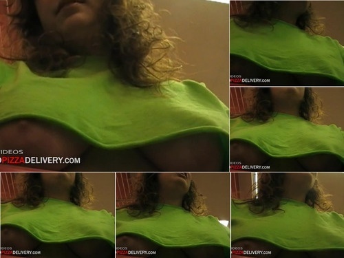 Flashing NakedPizzaDelivery Nipples Show At Supermarket  720p image