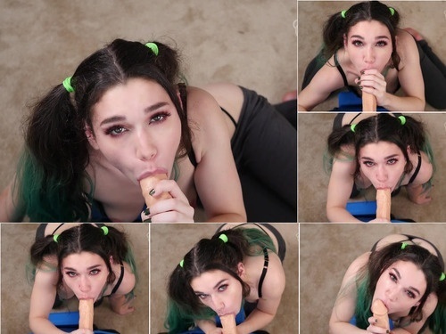Lily Lou 01 Ahegao BJ With Pigtails image