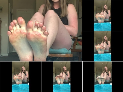 Livestreaming freckled feet 02-09-2020 low motion oily sole scrunches387 image