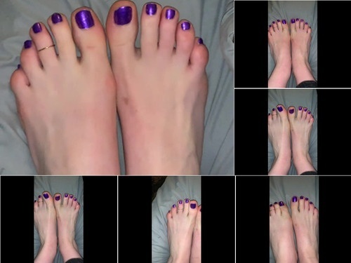 Toe Licking freckled feet 31-01-2020  am loving the look of my new polish  It s a image