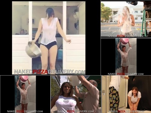 nude people NakedPizzaDelivery Wet Shirt Ice Bucket Challenge 720p image
