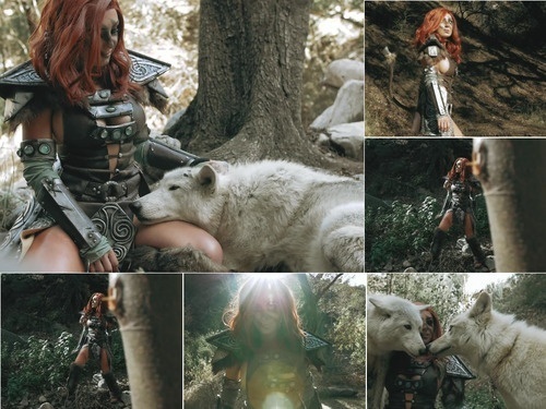 Cospley JESSICANIGRI Jessica Nigri Patreon Premium Skyrim Aela Wolves-Ug2oixmdg5e HD Video image