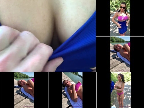 mobil filming vertical jolee love video 3 sucking dick by a lake image