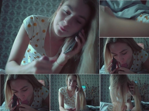 Pijamas A Phone Call Is Not A Hindrance To Suck In The Morning – 1080p image
