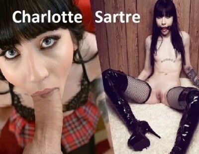 Reality Hardcore Charlotte Sartre Making him cum on my leggings image