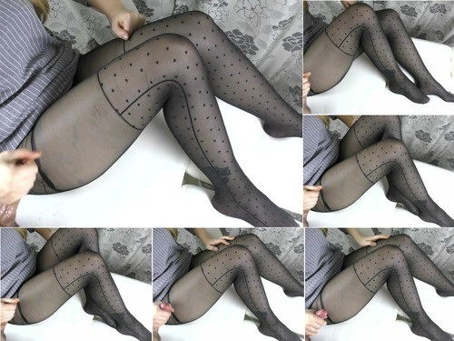 TitJob Teen Big Tits in Black Pantyhose – Handjob  Cum Feet 10 Alina Rose 1080p image
