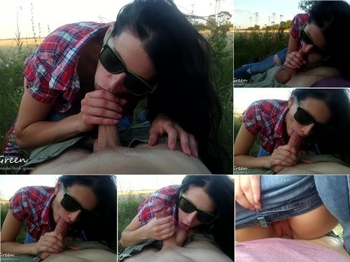 Red Lipstick How To Spend An Evening In Nature With Benefit – POV Outdoor Blowjob And Sex – 1080p image