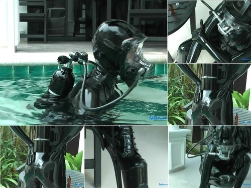 Diving LatexVeronica Scuba gear and high heels part 2 image
