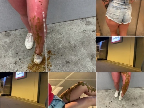 Human Toilet SteffiBlond Shit on the parking garage deck – so hard I was never angekackt image