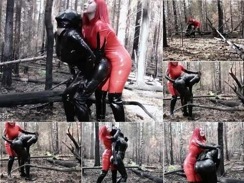 Gooning Latex Rubber Humiliation Outdoor – 1080p image