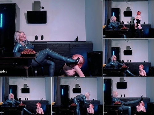 SPH FemDom Latex Rubber Lesbian Strapon Sex – 1080p image