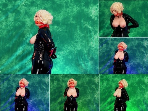 transsexual Sexual Fantasy Of Horny MILF  Bondage Of Arya Grander Wearing Latex – 2160p image