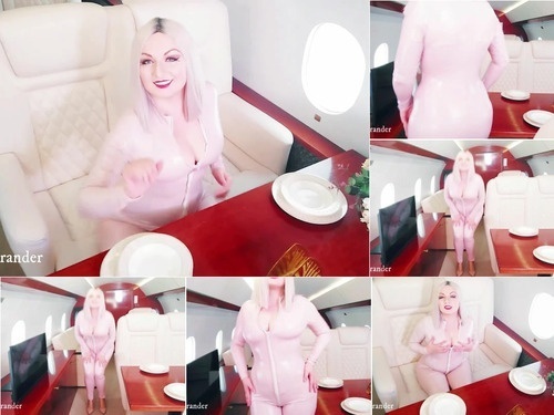 roleplay Sweet Curvy MILF In Pink PVC Tight Catsuit Having Fun By Teasing You – 1080p image