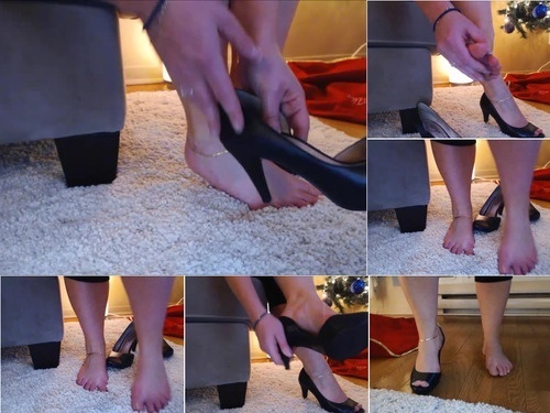 taboo First foot fetish barefoot in leather image