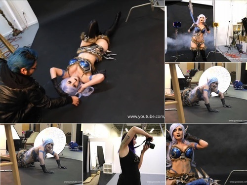 Cospley Jessica Nigri Patreon Siterip Sexy Deathknight Stuff  Rolling around with latex in my nose  1080p 30fps H264-128kbit AAC  Video image