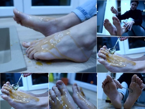 Czech Soles Bare Feet In Honey  A Foot Fetish Yummy POV   Pov Foot Worship  Foot Licking  Bare Feet  Sexy Soles  – 1080p image