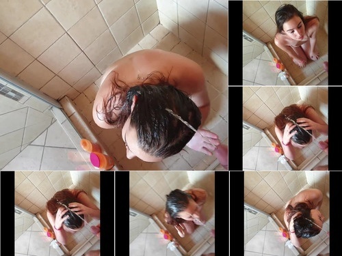 Piss Drinking Dirty Teen Washing Her Hair With Ps – 1440p image