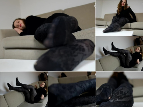 Barefoot Anna In Her Favorite Worn Pantyhose Teasing You  POV  Pov Foot Worship  Smelly Nylon  Foot Fetish  – 1080p image