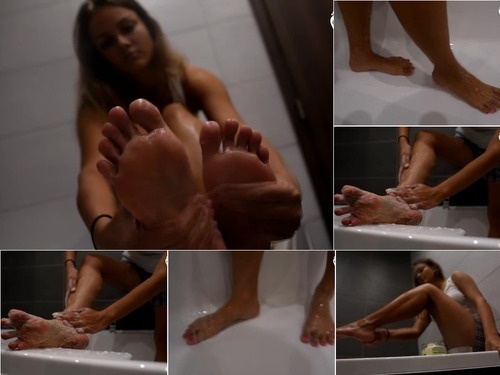 Vietnamese Watching Megan Up Close As She Washes Her Sexy Feet  Pov Feet  Foot Fetish  – 1080p image