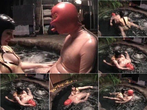 Dungeon Heavy Rubber Hot Tub Pt 2 Hypnosis Latex image