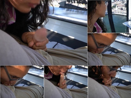 Caliente Embarrassed Girl Caught Giving Risky Public Blowjob On A Ferris Wheel In Seattle – 1080p image