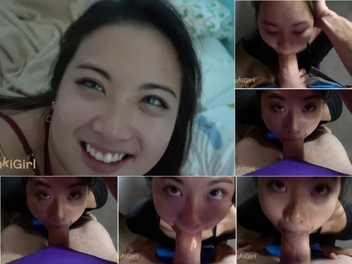 SukiSukiGirl Asian Cocksucker Does Her Chores Green Eyes WMAF POV BLOWJOB – 1080p image
