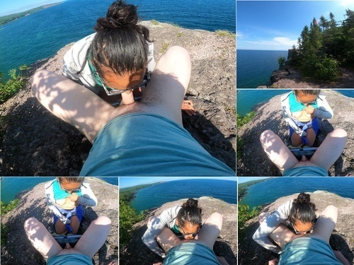 Aye Caramba Public Agent – Cute Amateur Teen Does Risky Deepthroat On Park Trail Cliff Side By The Beach POV 4K – 2160p image