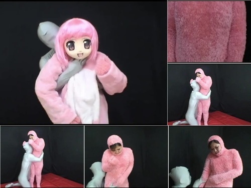 Furry dlamn-104 – Mokomoko Fumako layered anime mask image