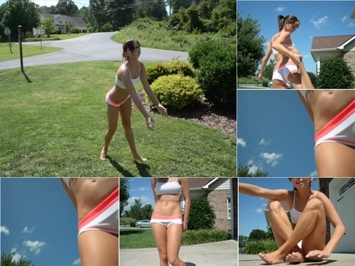 ClubSinful.com Ashley Sinclair Doing Stretches and Cartwheels image