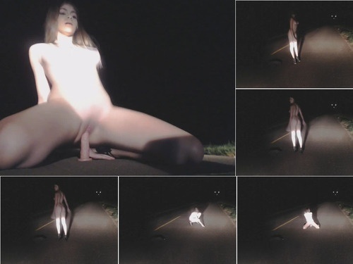 MisssWeetTeen Masturbation On The Night Street image