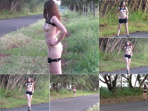 MisssWeetTeen Naked On The Road image