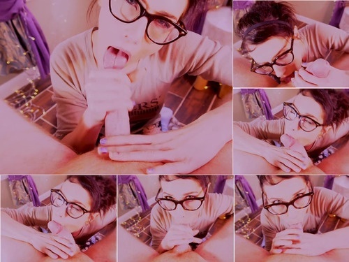 Keri Berry 185 – Quickie BJ With Glasses   Cum In Mouth image