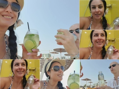 Canning 2019-08-21-HappeningNow At the beach  I drink a cocktail he drinks his -5d5d44d image