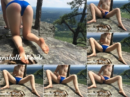 Clarabelle Woods mountaintop masturbation 1 image