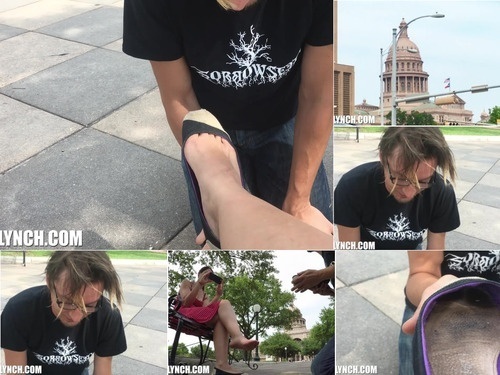 Humiliatrix Public Foot Worship At The Texas Capitol image