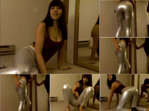 Humiliatrix Tight sexy silver leggings image
