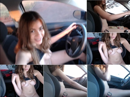 MisssWeetTeen Driving Naked In The City image