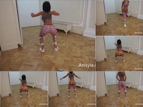Anisyia.com Anisyia Livejasmin Naked Butt Workout Rutine Yoga Pants 1080p image