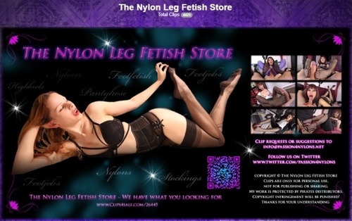 The Nylon Legs Fetish Store Fuchsia nylon cock massage – The Nylon Leg Fetish Store image