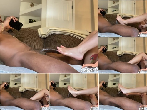 G/G Oiled BBC Gets Foot Job To Completion image