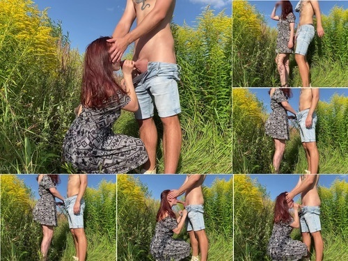 Doggytyle Public Adventures  7 Blowjob And Sex Among Wildflowers  Cum On Ass   – 2160p image