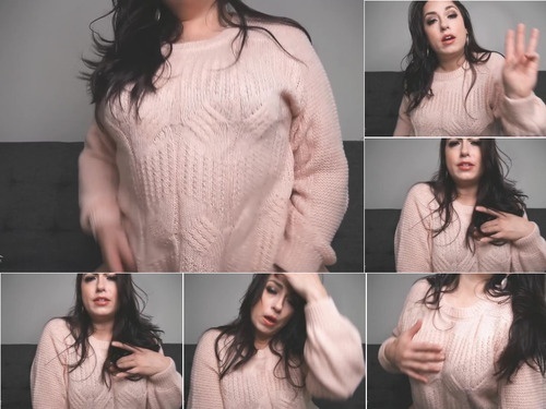 Degrading Cum On Command For My Pink Sweater image