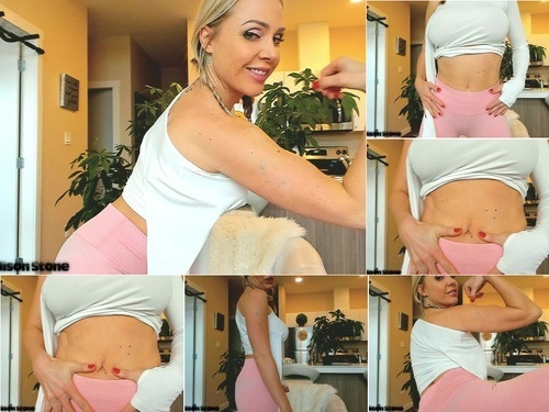 Toilet Slavery Muscle Tease boob flexing Yoga Pants id 1724357 image