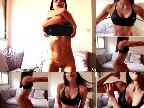 Fitgirl Muscle Flexing JOI  English Audio   Fit Teen Makes You Cum – 1080p image