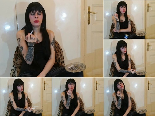 Snot Sexy Goth Domina Smoking Behind The Scene 1 Pt2 HD – 1080p image