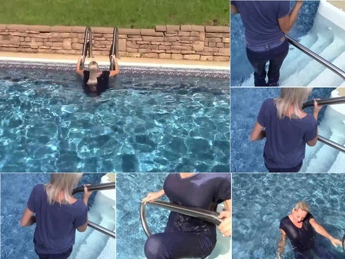  Wet T Shirt and Jeans in Pool id 476587 image
